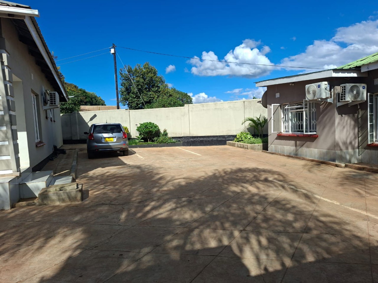 Courtyard parking area